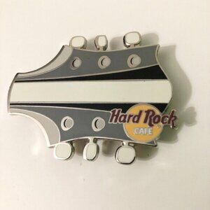 Hard  Rock Cafe Magnetic Pin Name Tag Guitar Head